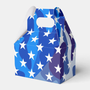 Patriotic camouflage pattern favor boxes