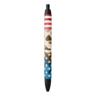 Patriotic camouflage pattern pen