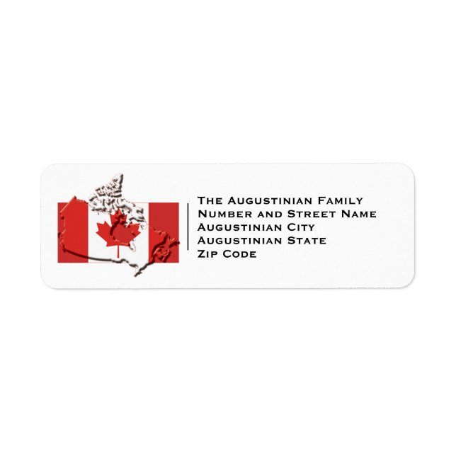 Patriotic | CANADA Flag Label (Front)