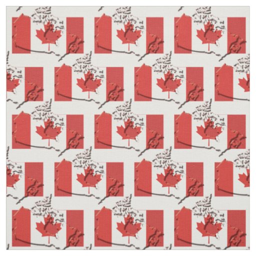 canada flag red outline