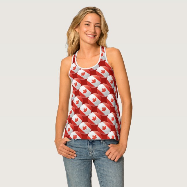  Patriotic Canada Flag   Tank Top (Front Full)