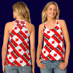 Patriotic Canada Flag Tank Top