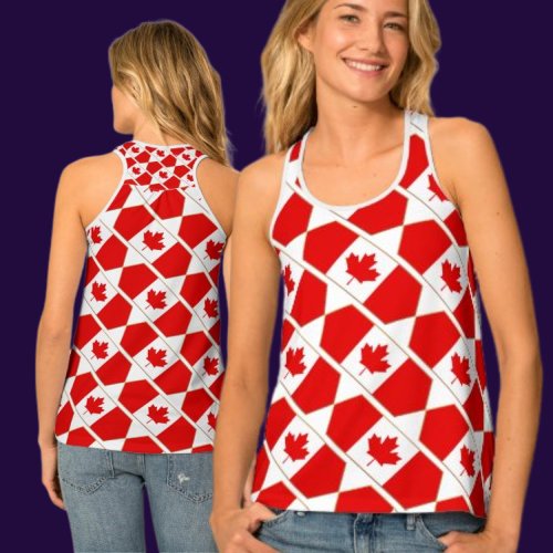  Patriotic Canada Flag   Tank Top