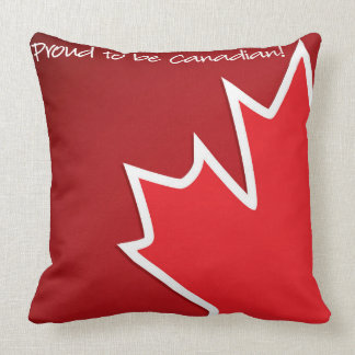 Patriotic Canada Maple Leaf Throw Pillow