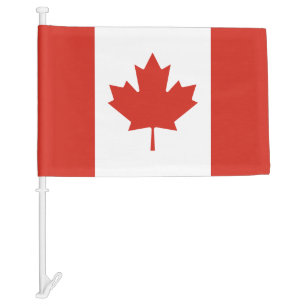 Patriotic Canadian Car Flag