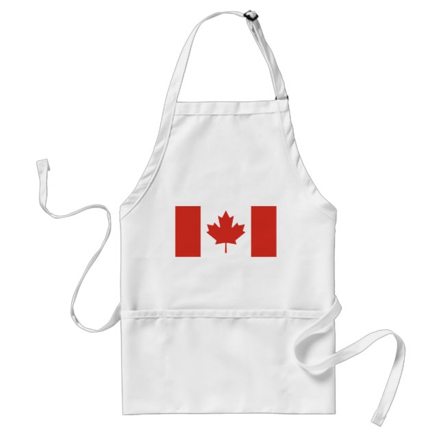 Patriotic Canadian Flag Adult Apron (Front)