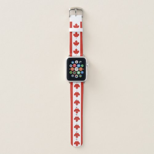 Patriotic Canadian Flag Apple Watch Band