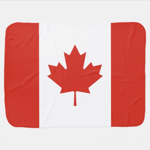 Patriotic Canadian Flag Baby Blanket