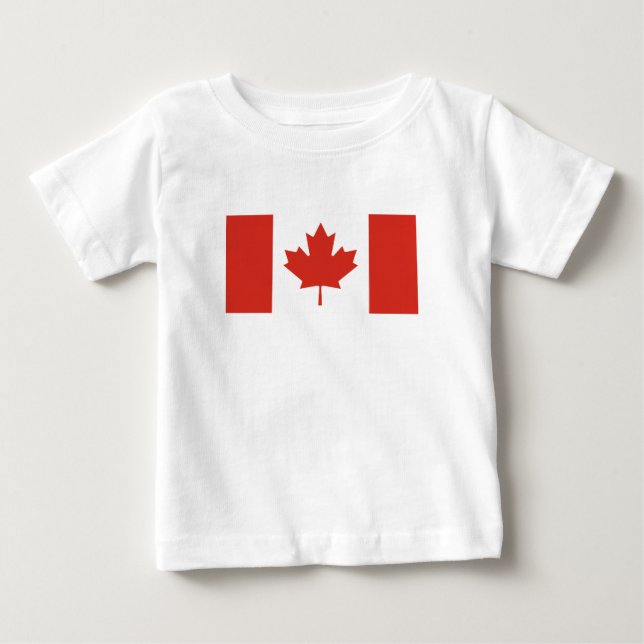 Patriotic Canadian Flag Baby T-Shirt (Front)