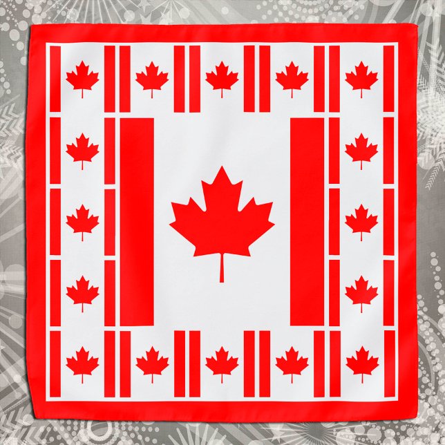 Patriotic Canadian Flag Bandana, fashion Canada Bandana (Creator Uploaded)