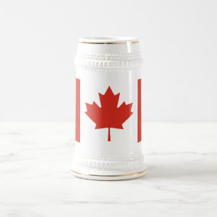 Patriotic Canadian Flag Beer Stein
