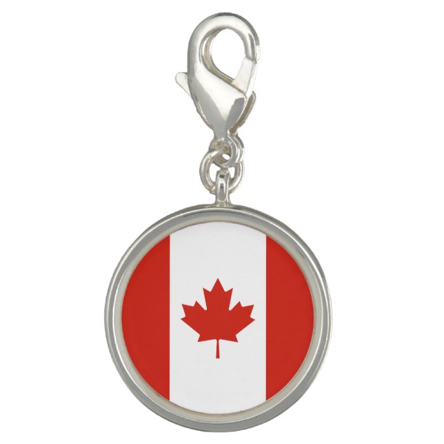 Patriotic Canadian Flag Charm (Front)
