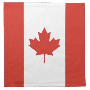 Patriotic Canadian Flag Cloth Napkin
