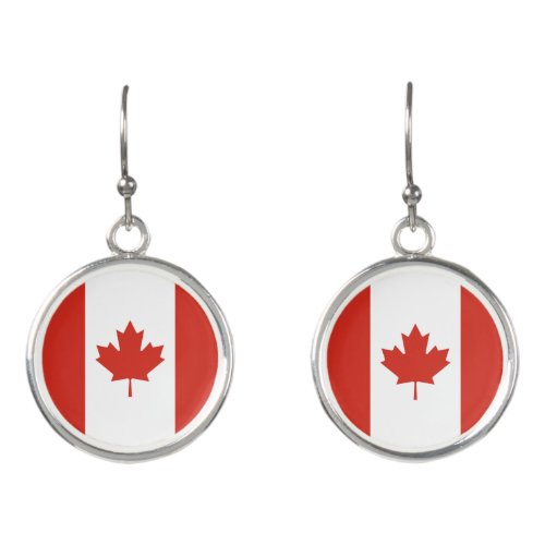 Patriotic Canadian Flag Earrings