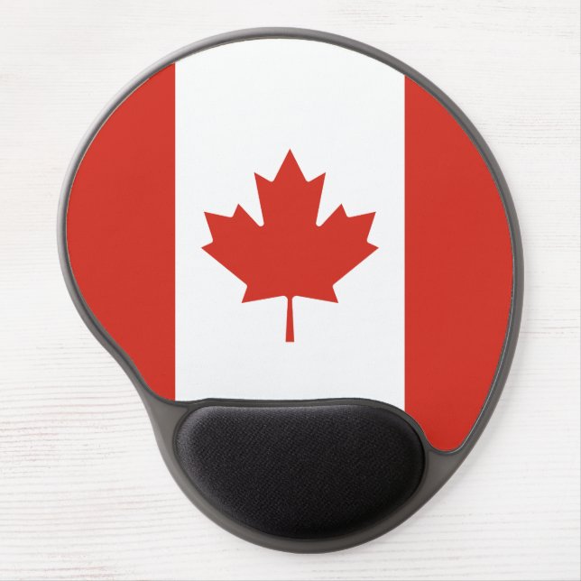 Patriotic Canadian Flag Gel Mouse Pad (Front)