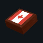 Patriotic Canadian Flag Gift Box<br><div class="desc">The national flag of Canada.</div>