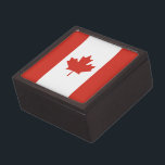 Patriotic Canadian Flag Gift Box<br><div class="desc">The national flag of Canada.</div>