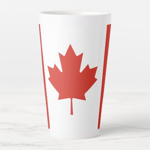 Patriotic Canadian Flag Latte Mug