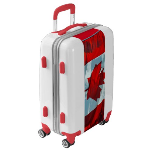 Patriotic Canadian Flag Luggage