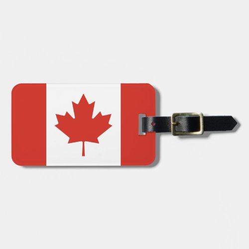 Patriotic Canadian Flag Luggage Tag