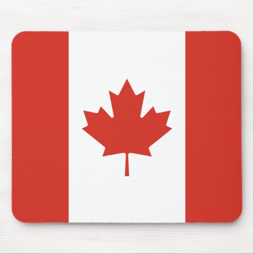 Patriotic Canadian Flag Mouse Pad