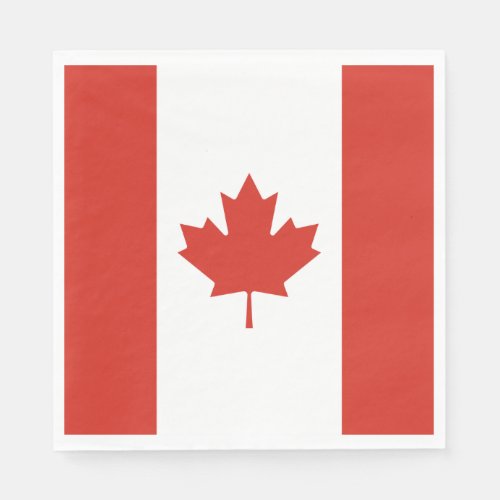 Patriotic Canadian Flag Napkins