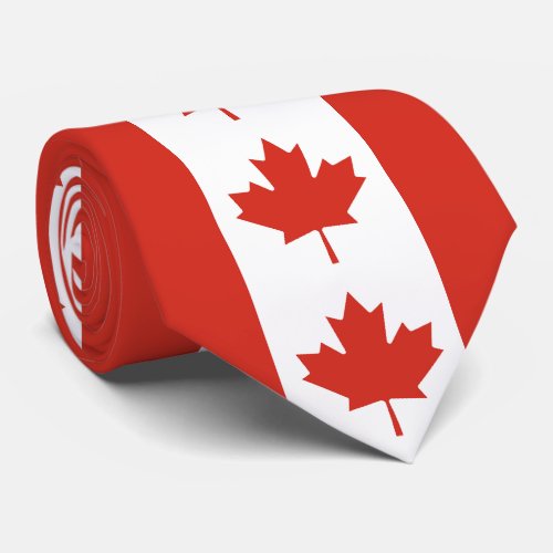 Patriotic Canadian Flag Neck Tie