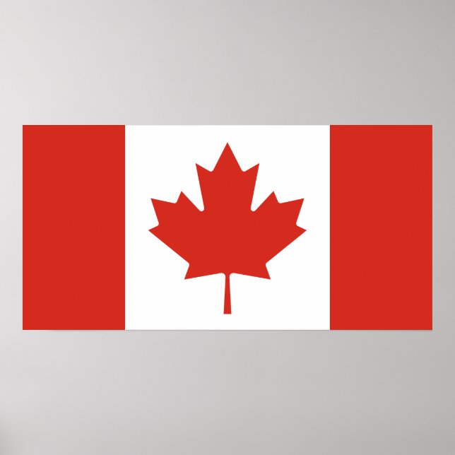 Patriotic Canadian Flag Poster (Front)