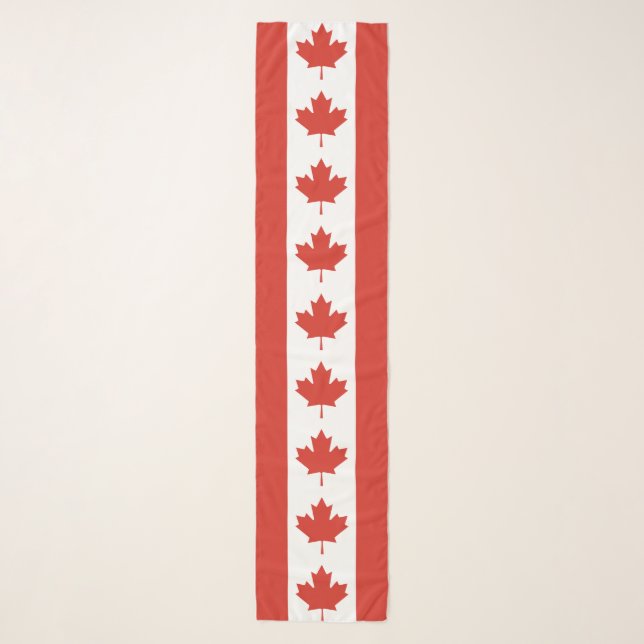 Patriotic Canadian Flag Scarf (Front)