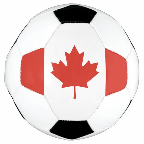 Patriotic Canadian Flag Soccer Ball