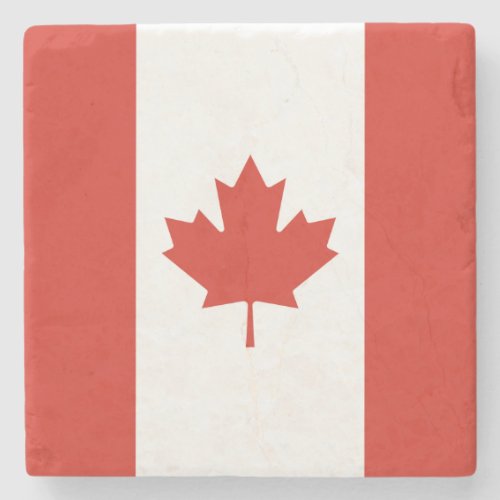 Patriotic Canadian Flag Stone Coaster