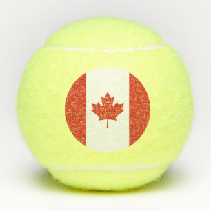 Patriotic Canadian Flag Tennis Balls