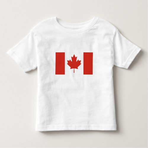 Patriotic Canadian Flag Toddler T_shirt