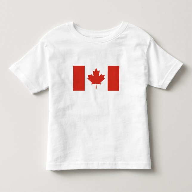 Patriotic Canadian Flag Toddler T-shirt (Front)