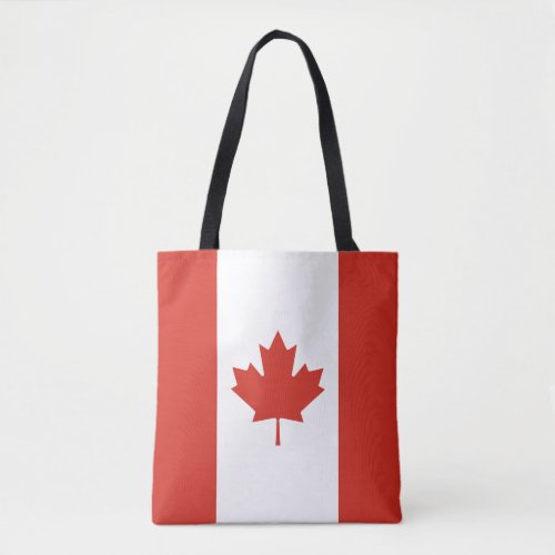 Patriotic Canadian Flag Tote Bag