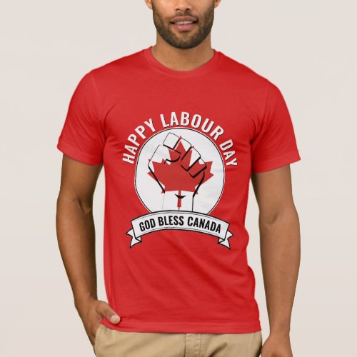 Patriotic CANADIAN LABOUR DAY  T_Shirt