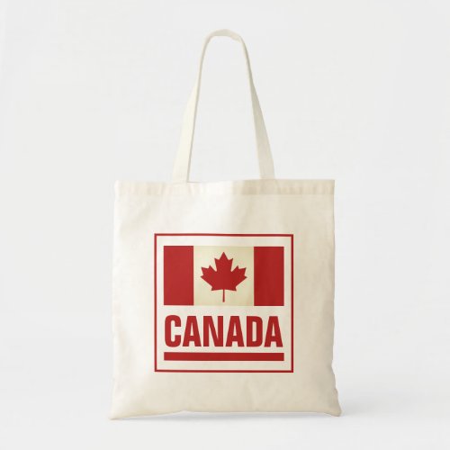 Patriotic Canadian maple leaf flag of Canada Tote Bag