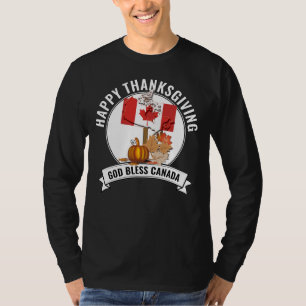 Patriotic CANADIAN THANKSGIVING God Bless Canada T-Shirt