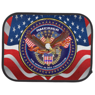 Patriotic Car Mats Rear set of 2 View about design