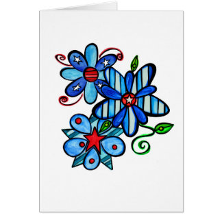 Patriotic Card - Blank Inside. SandiPants.com