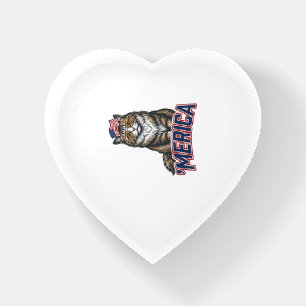 Patriotic Cat Merica Vintage Engraving Shirt Desig Paperweight