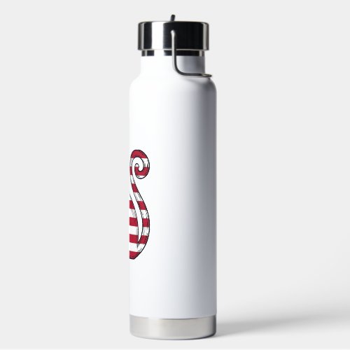 Patriotic Cat Vintage Engraving Vector Design_1 Water Bottle