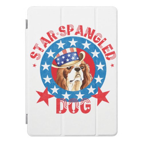 Patriotic Cavalier King Charles Spaniel iPad Pro Cover