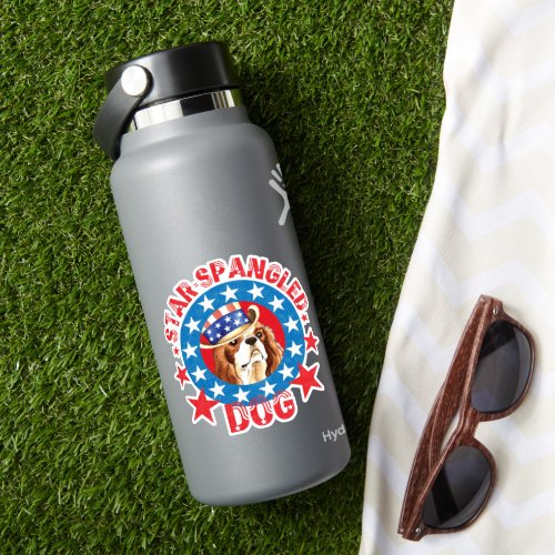 Patriotic Cavalier Vinyl Sticker