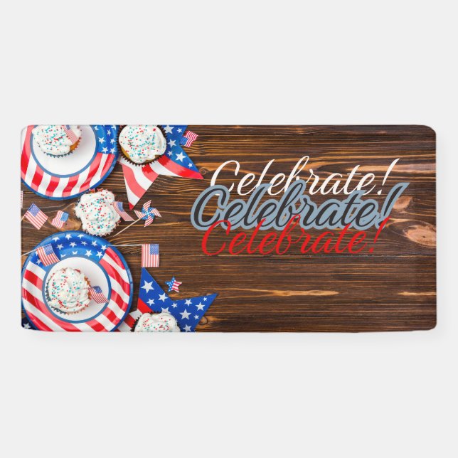 Patriotic Celebration Banner (Horizontal)