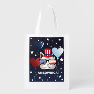 Patriotic Celebration Grocery Bag