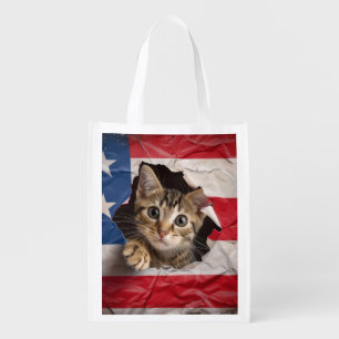 Patriotic Celebration Grocery Bag