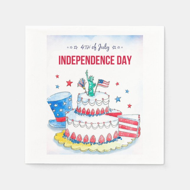 Patriotic Celebration Napkins (Front)