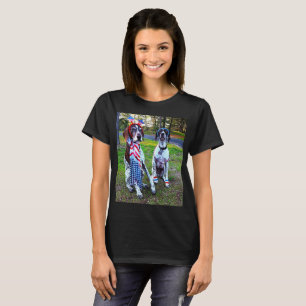 Patriotic Celebration Party Dogs Women's T-Shirt