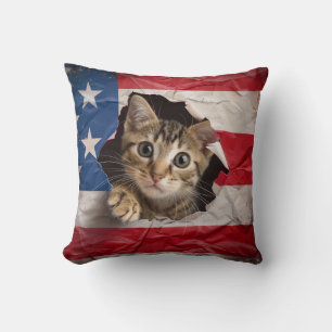 Patriotic Celebration Throw Pillow